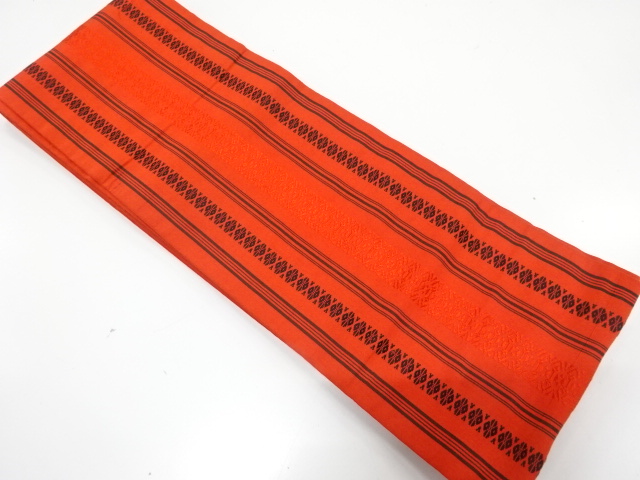 JAPANESE KIMONO / HANHABA OBI / SILK / CHIKUZEN HAKATA